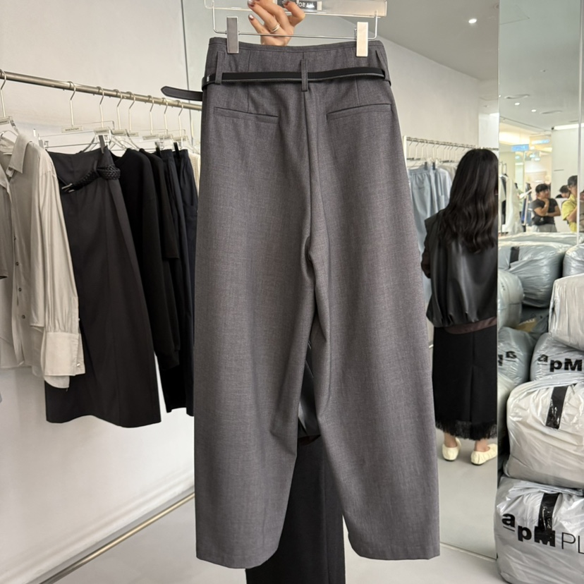 DOUBLE STANDARD/LE SMOKING/MAISONSTAFF東大門㊣代購女裝新品熱賣休閑褲不含腰帶MAISONSTAFF休閑褲