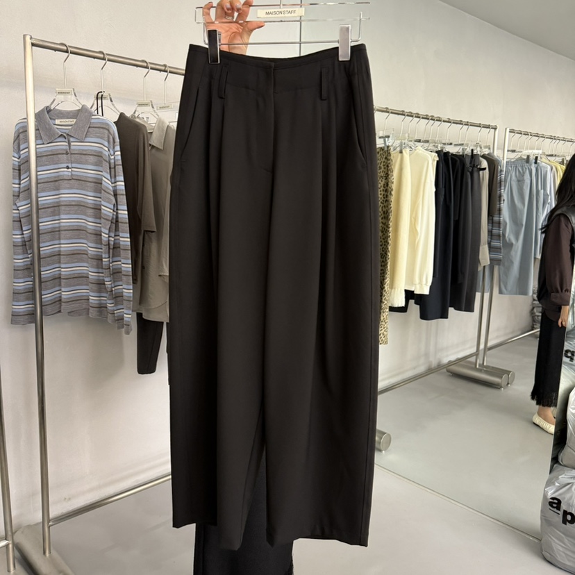 DOUBLE STANDARD/LE SMOKING/MAISONSTAFF東大門㊣代購女裝新品熱賣休閑褲不含腰帶MAISONSTAFF休閑褲圖色2