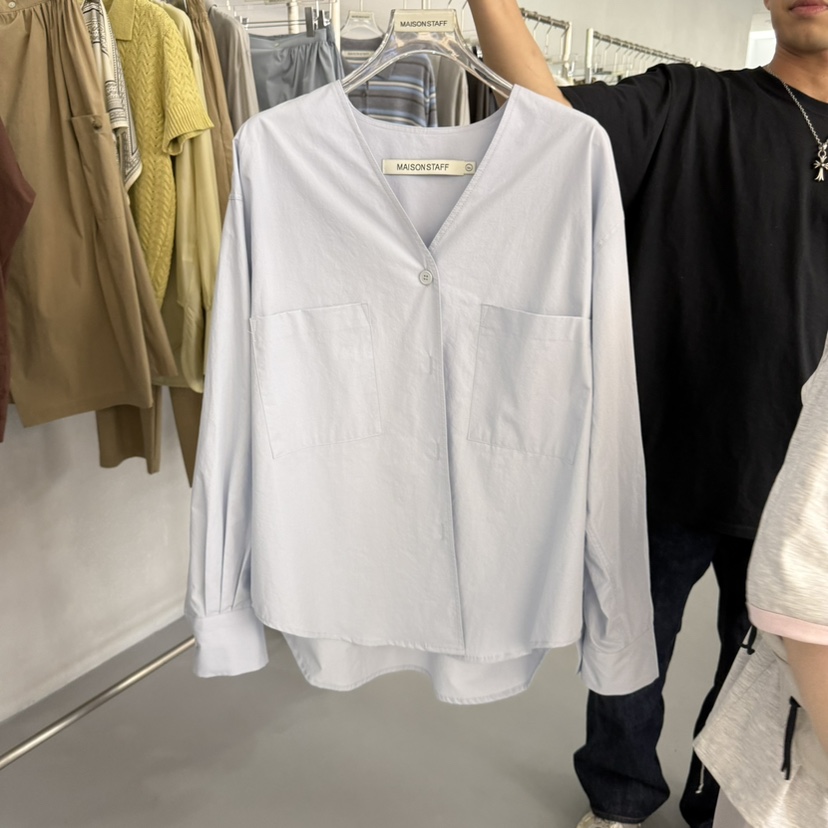 DOUBLE STANDARD/LE SMOKING/MAISONSTAFF東大門㊣實拍女士新品推薦襯衫蕾絲衫MAISONSTAFF襯衫/蕾絲衫圖色3