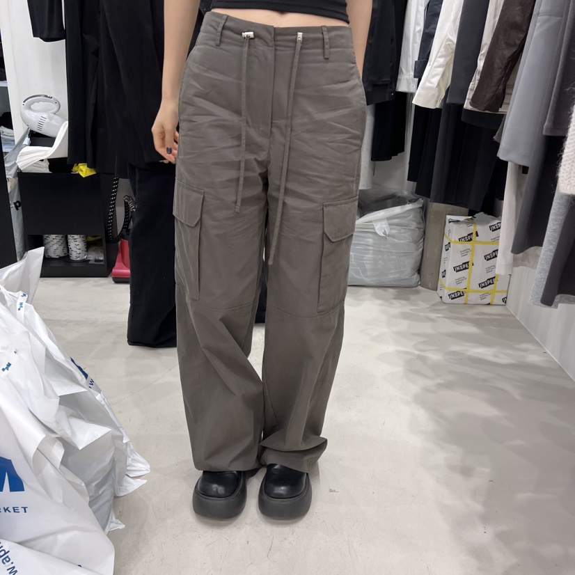 RECOVER韓國直郵㊣女士新款25秋冬時尚人氣職業真品休閑褲口袋RECOVER/MOMENT休閑褲圖色2