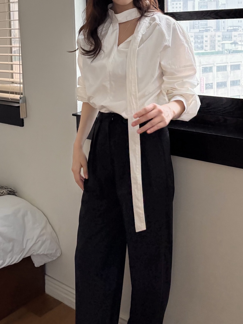 MURREN東大門㊣實拍女裝新品推薦職業25秋冬時尚襯衫蕾絲衫MURREN襯衫/蕾絲衫