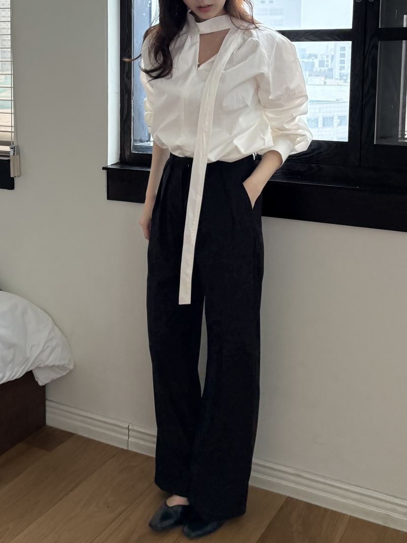 MURREN東大門㊣實拍女裝新品推薦職業25秋冬時尚襯衫蕾絲衫MURREN襯衫/蕾絲衫