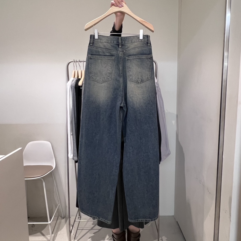OUTRENE韓國代購㊣女裝新款真品25秋冬時尚人氣推薦熱賣牛仔褲OUTRENE牛仔褲
