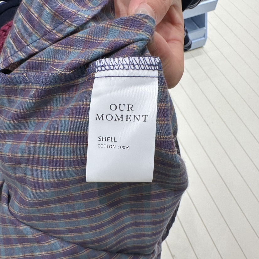OURMOMENT東大門㊣代購女裝新款休閑時尚人氣襯衫蕾絲衫格紋OURMOMENT襯衫/蕾絲衫