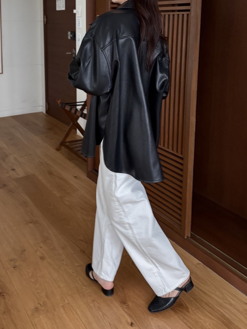 MURREN東大門㊣直郵女裝新款職業人氣推薦熱賣25秋冬休閑皮衣MURREN皮衣