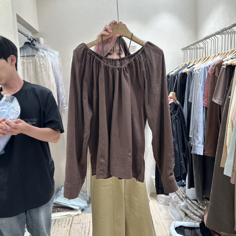 2ND GATE東大門㊣實拍女士新款25秋冬職業休閑熱賣襯衫蕾絲衫2ND GATE襯衫/蕾絲衫圖色2