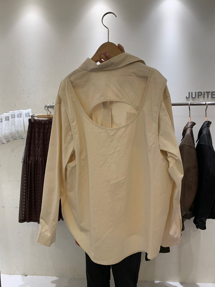 JUPITER東大門㊣代購女裝新款熱賣25秋冬職業休閑襯衫蕾絲衫JUPITER襯衫/蕾絲衫