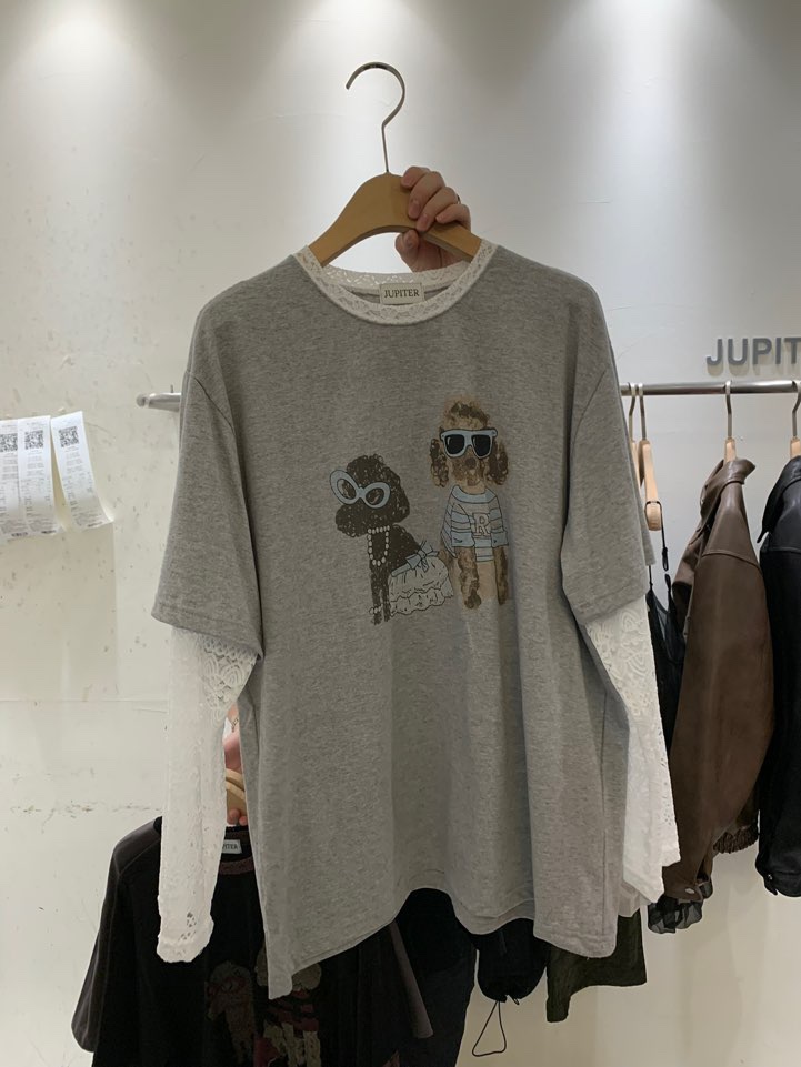 JUPITER東大門㊣代購女裝新款時尚真品25秋冬推薦休閑長袖T恤JUPITER長袖T恤圖色1