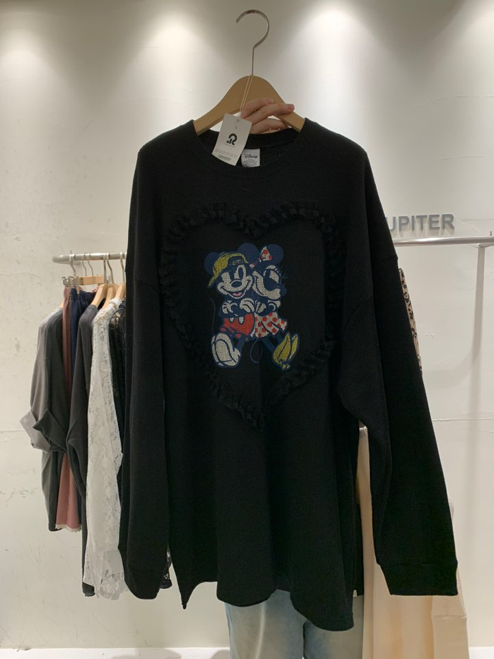 JUPITER東大門㊣實拍女裝新款25秋冬時尚熱賣推薦真品長袖T恤JUPITER長袖T恤圖色2