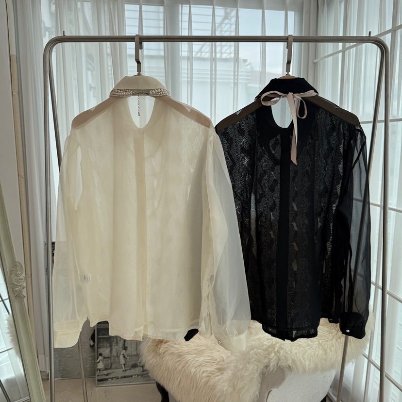 JENNY 1976東大門㊣代購女士新款時尚25秋冬襯衫蕾絲衫不含飾品JENNY 1976襯衫/蕾絲衫