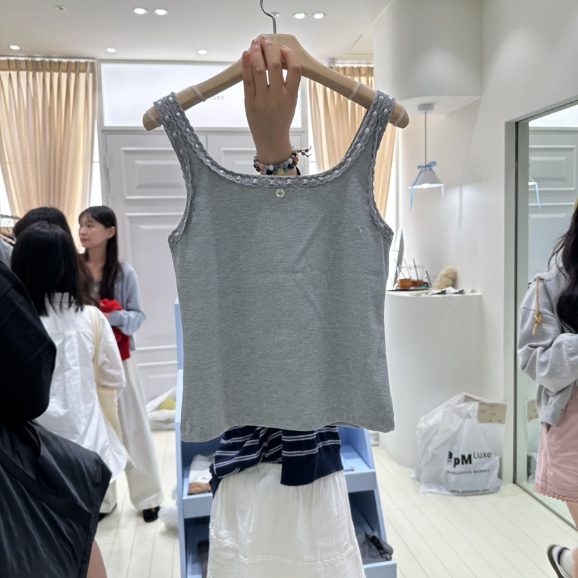 OURMOMENT韓國代購㊣女裝新品人氣職業休閑推薦時尚吊帶背心OURMOMENT吊帶/背心
