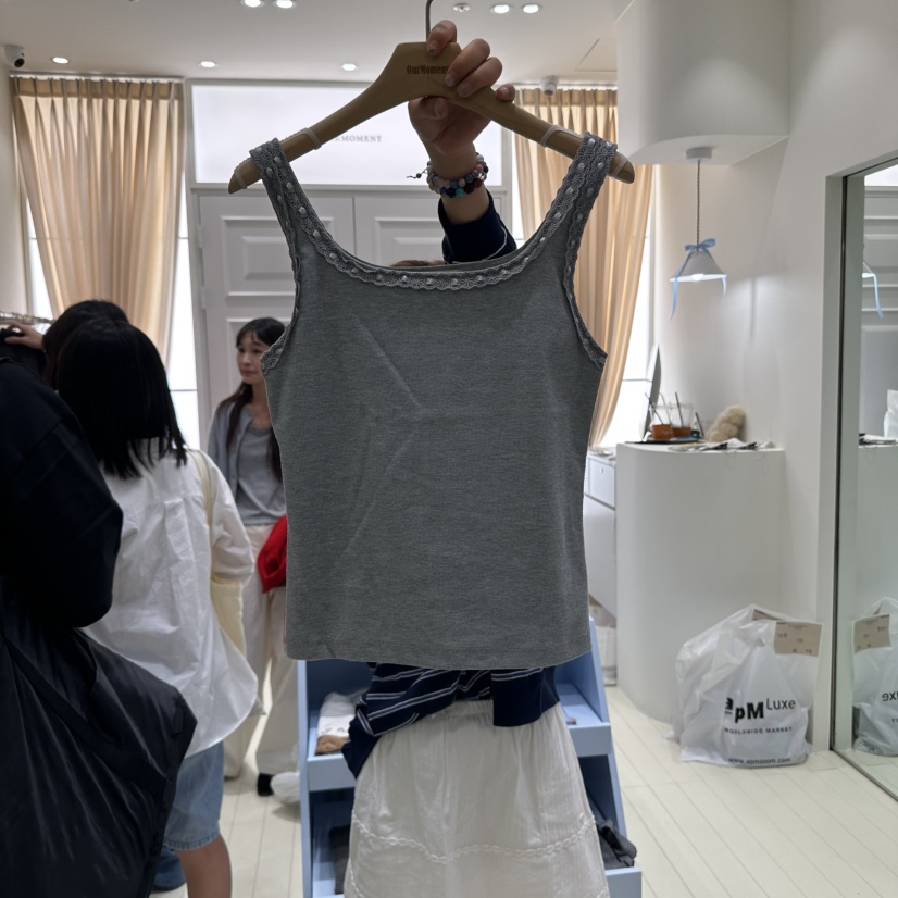 OURMOMENT韓國代購㊣女裝新品人氣職業休閑推薦時尚吊帶背心OURMOMENT吊帶/背心圖色4