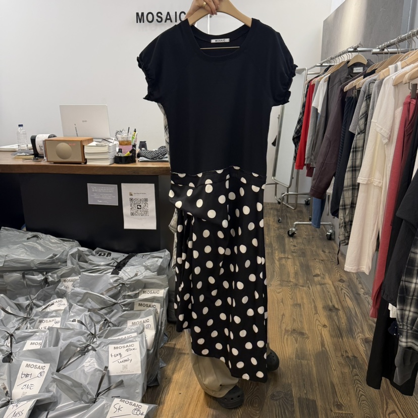 MOSAIC東大門㊣實拍女裝新品休閑時尚人氣真品推薦25秋冬連衣裙MOSAIC連衣裙圖色2