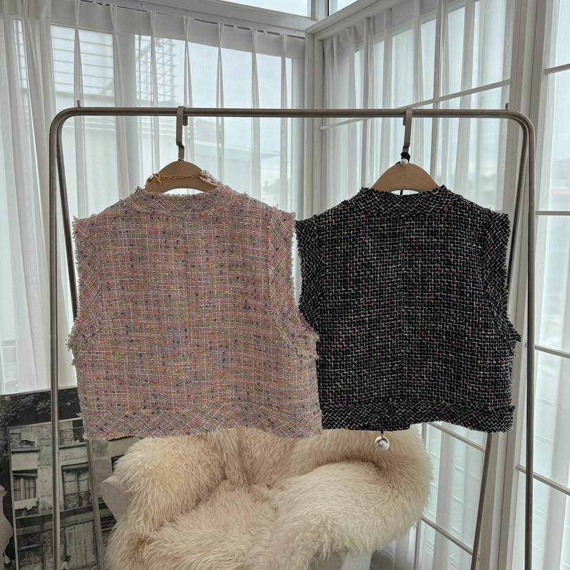 JENNY 1976東大門㊣實拍女裝新品職業25秋冬馬甲不含飾品花呢JENNY 1976馬甲