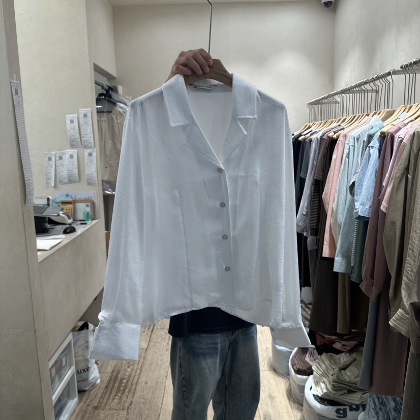 2ND GATE韓國代購㊣女士新品推薦職業真品人氣時尚襯衫蕾絲衫2ND GATE襯衫/蕾絲衫圖色1