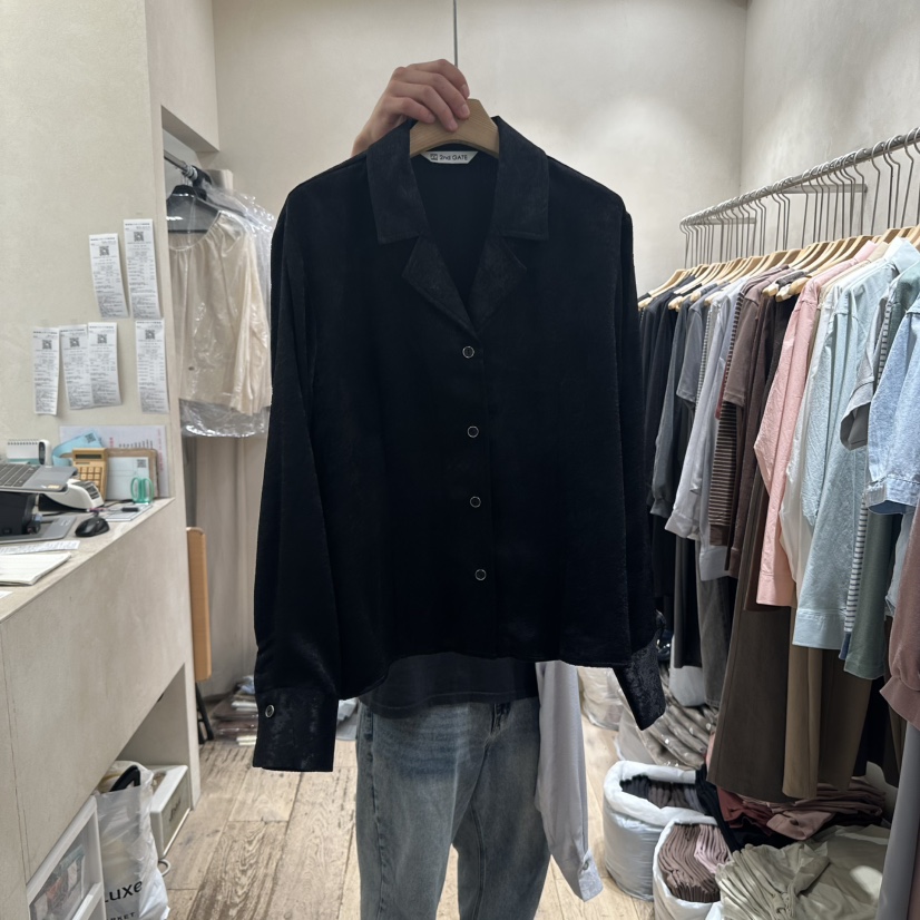 2ND GATE韓國代購㊣女士新品推薦職業真品人氣時尚襯衫蕾絲衫2ND GATE襯衫/蕾絲衫圖色3