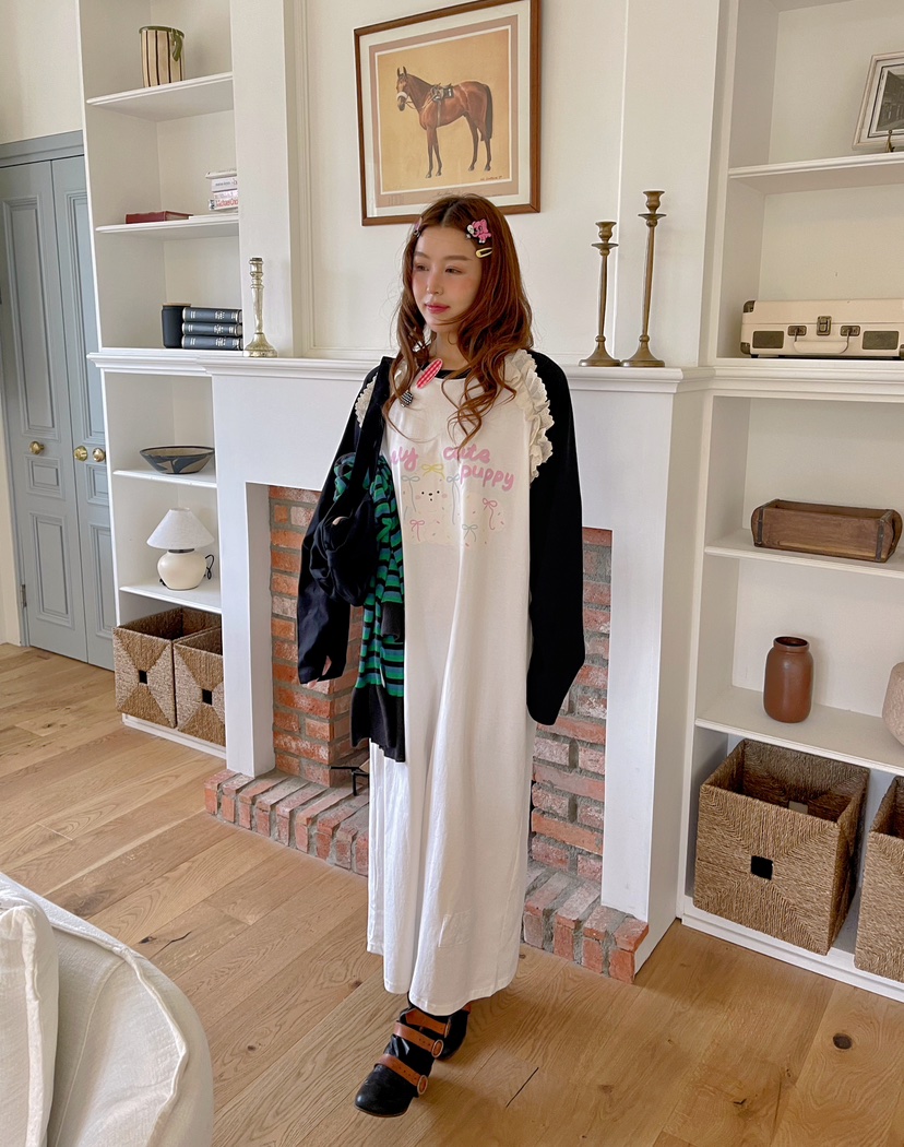 BOUTIQUE-L東大門㊣實拍女士新品休閑真品職業熱賣25秋冬連衣裙BOUTIQUE-L連衣裙圖色2