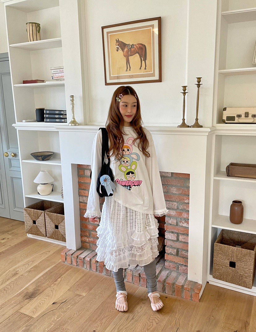 BOUTIQUE-L東大門㊣代購女裝新款真品推薦人氣熱賣長袖T恤BOUTIQUE-L長袖T恤圖色3