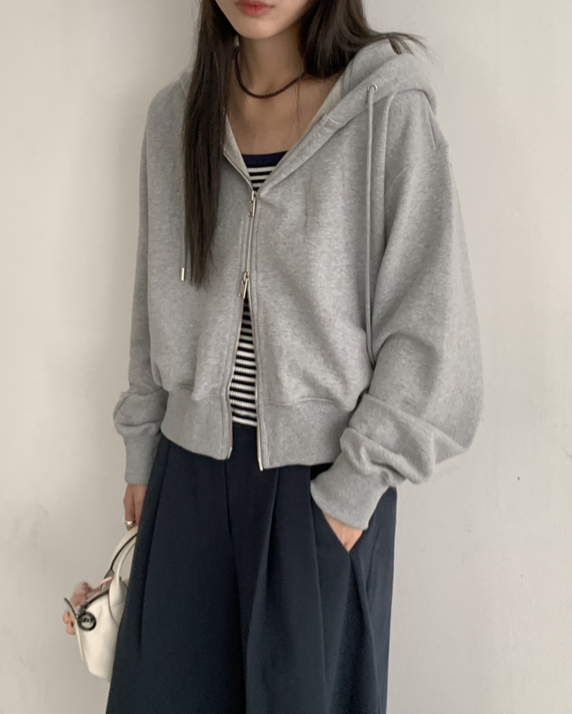 PEBBLE東大門㊣實拍女士新款休閑職業時尚熱賣夾克拉鏈連帽PEBBLE/LAYER夾克