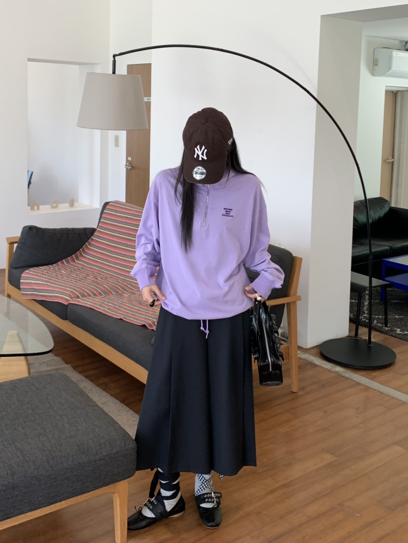 PEBBLE東大門㊣實拍女裝新款休閑時尚熱賣職業推薦人氣衛衣PEBBLE/LAYER衛衣
