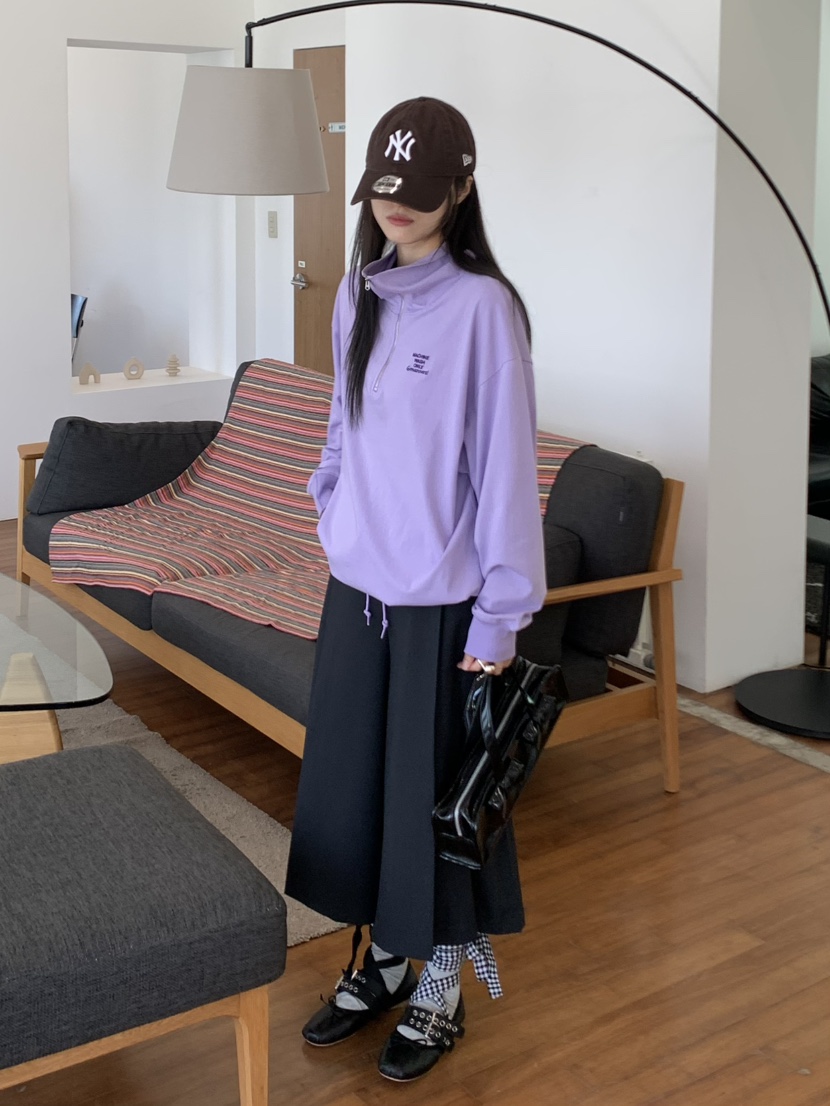 PEBBLE東大門㊣實拍女裝新款休閑時尚熱賣職業推薦人氣衛衣PEBBLE/LAYER衛衣