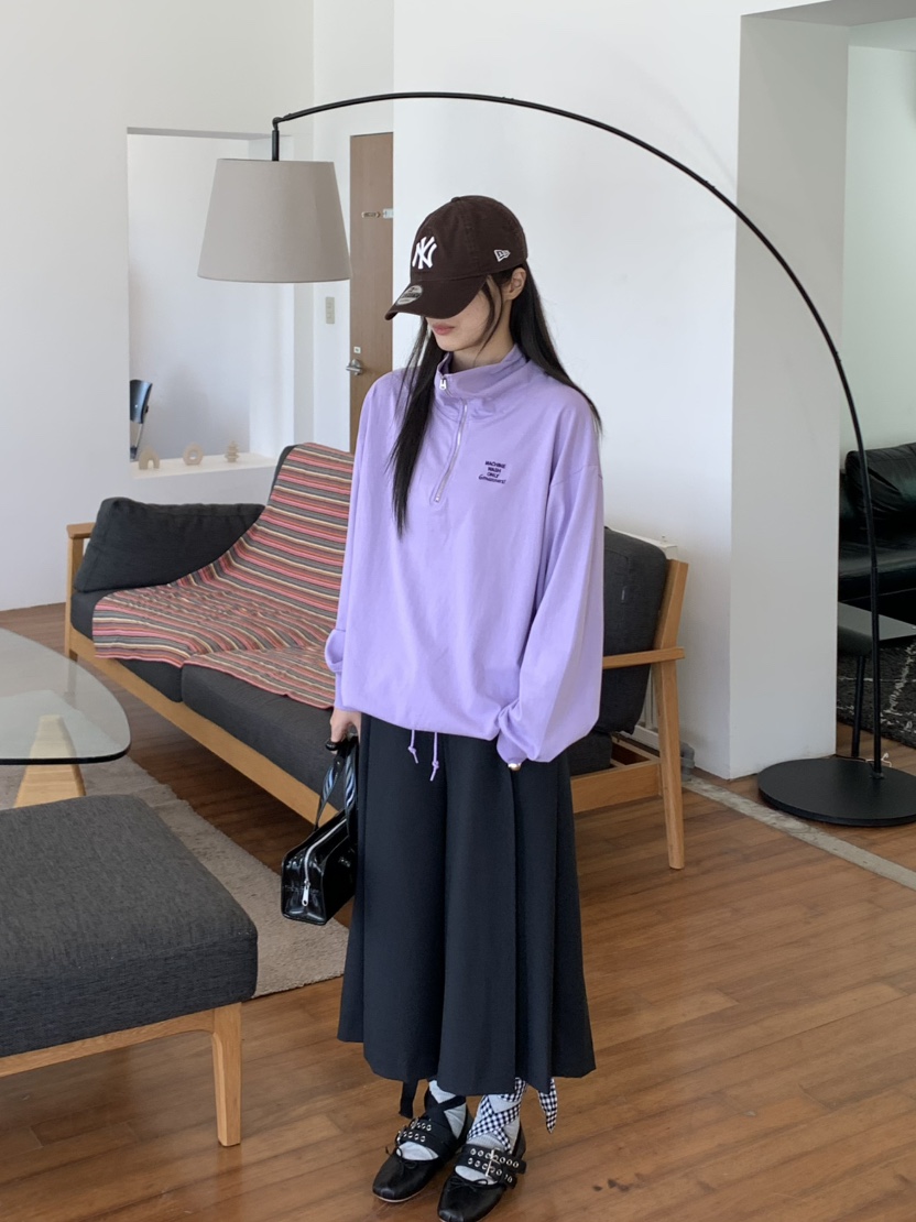 PEBBLE東大門㊣實拍女裝新款休閑時尚熱賣職業推薦人氣衛衣PEBBLE/LAYER衛衣