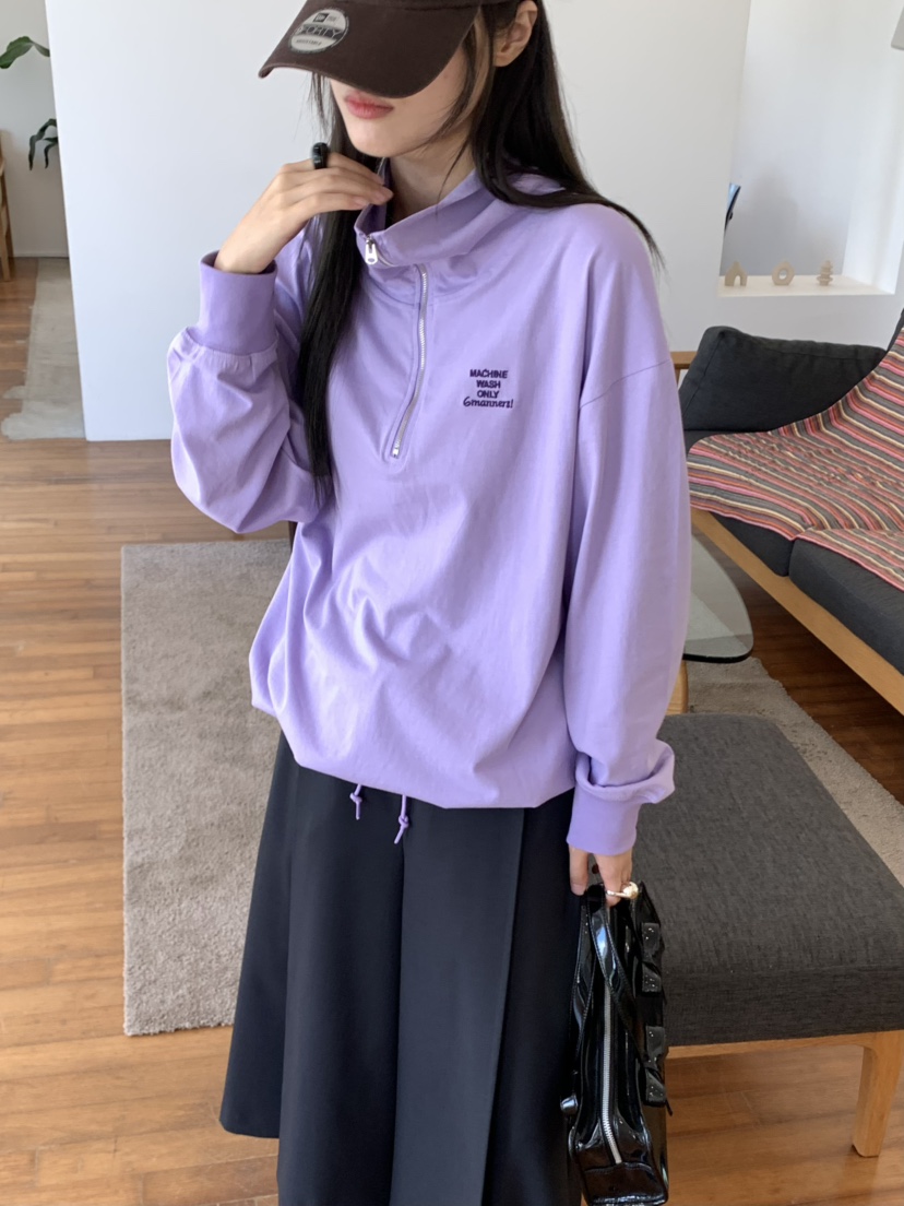 PEBBLE東大門㊣實拍女裝新款休閑時尚熱賣職業推薦人氣衛衣PEBBLE/LAYER衛衣