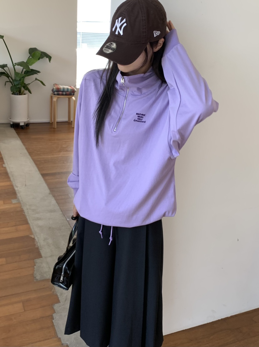 PEBBLE東大門㊣實拍女裝新款休閑時尚熱賣職業推薦人氣衛衣PEBBLE/LAYER衛衣