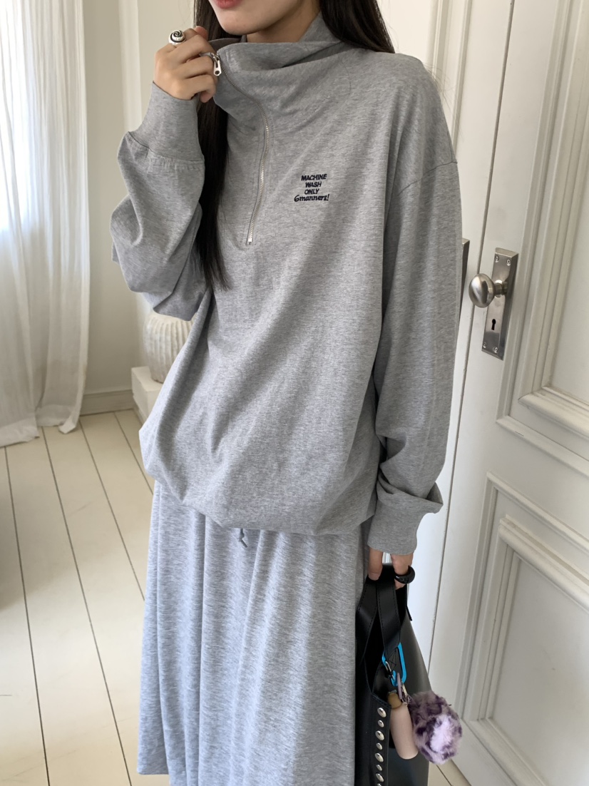 PEBBLE東大門㊣實拍女裝新款休閑時尚熱賣職業推薦人氣衛衣PEBBLE/LAYER衛衣
