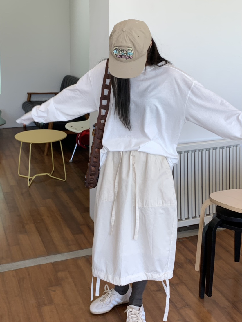 PEBBLE東大門㊣實拍女裝新款時尚休閑推薦25秋冬熱賣真品長裙PEBBLE/LAYER長裙