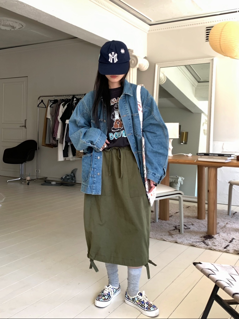 PEBBLE東大門㊣實拍女裝新款時尚休閑推薦25秋冬熱賣真品長裙PEBBLE/LAYER長裙