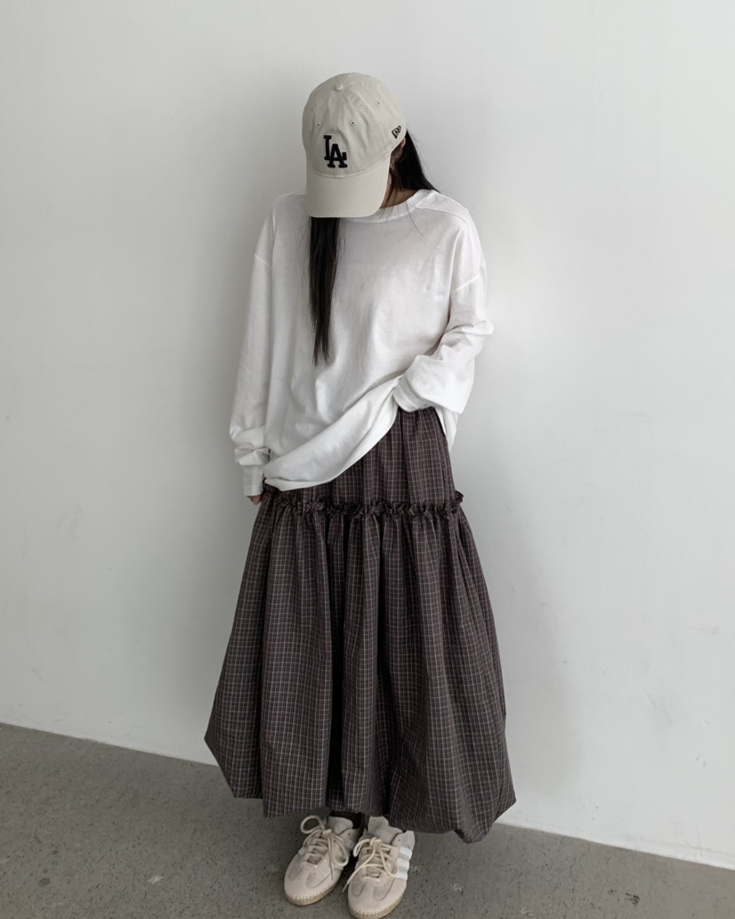 PEBBLE東大門㊣直郵女士新品職業推薦時尚熱賣真品休閑長裙PEBBLE/LAYER長裙