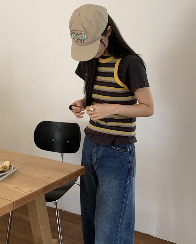 PEBBLE韓國代購㊣女裝新款時尚人氣熱賣25秋冬真品吊帶背心PEBBLE/LAYER吊帶/背心