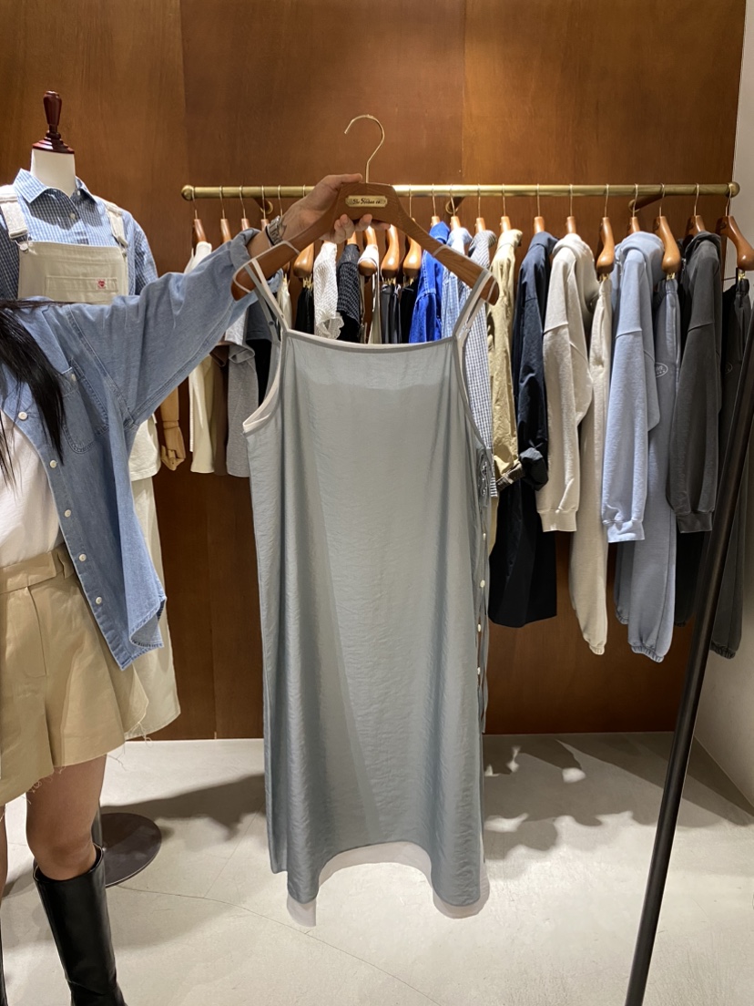 HEBON韓國代購㊣女裝新品25秋冬真品休閑推薦時尚職業連衣裙HEBON連衣裙圖色2