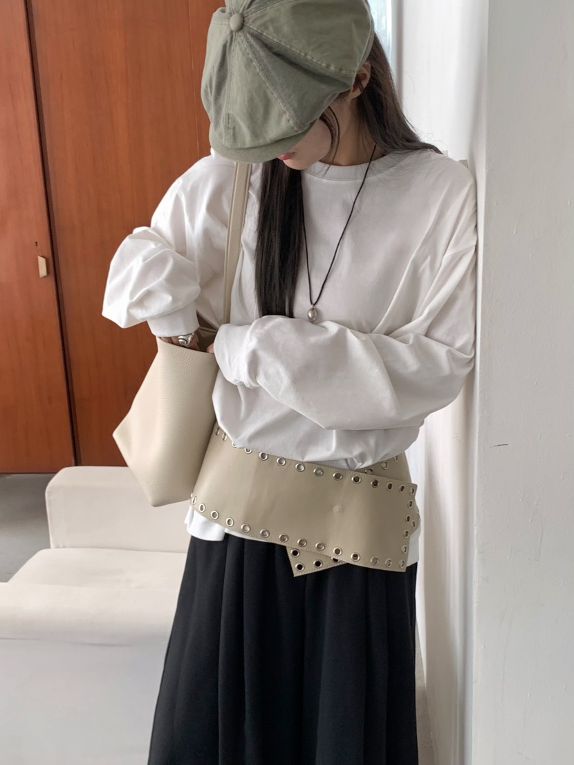 PEBBLE東大門㊣直郵女裝新款時尚人氣推薦休閑熱賣職業衛衣PEBBLE/LAYER衛衣
