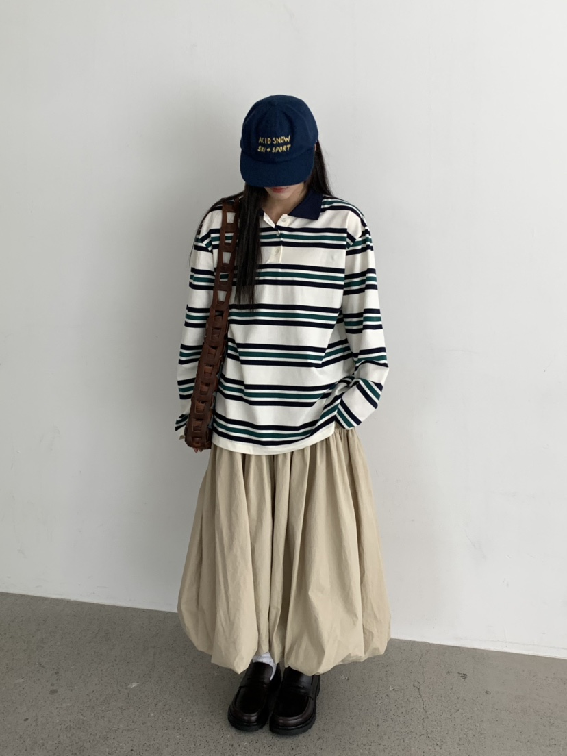 PEBBLE東大門㊣直郵女士新品職業真品熱賣休閑時尚25秋冬長裙PEBBLE/LAYER長裙