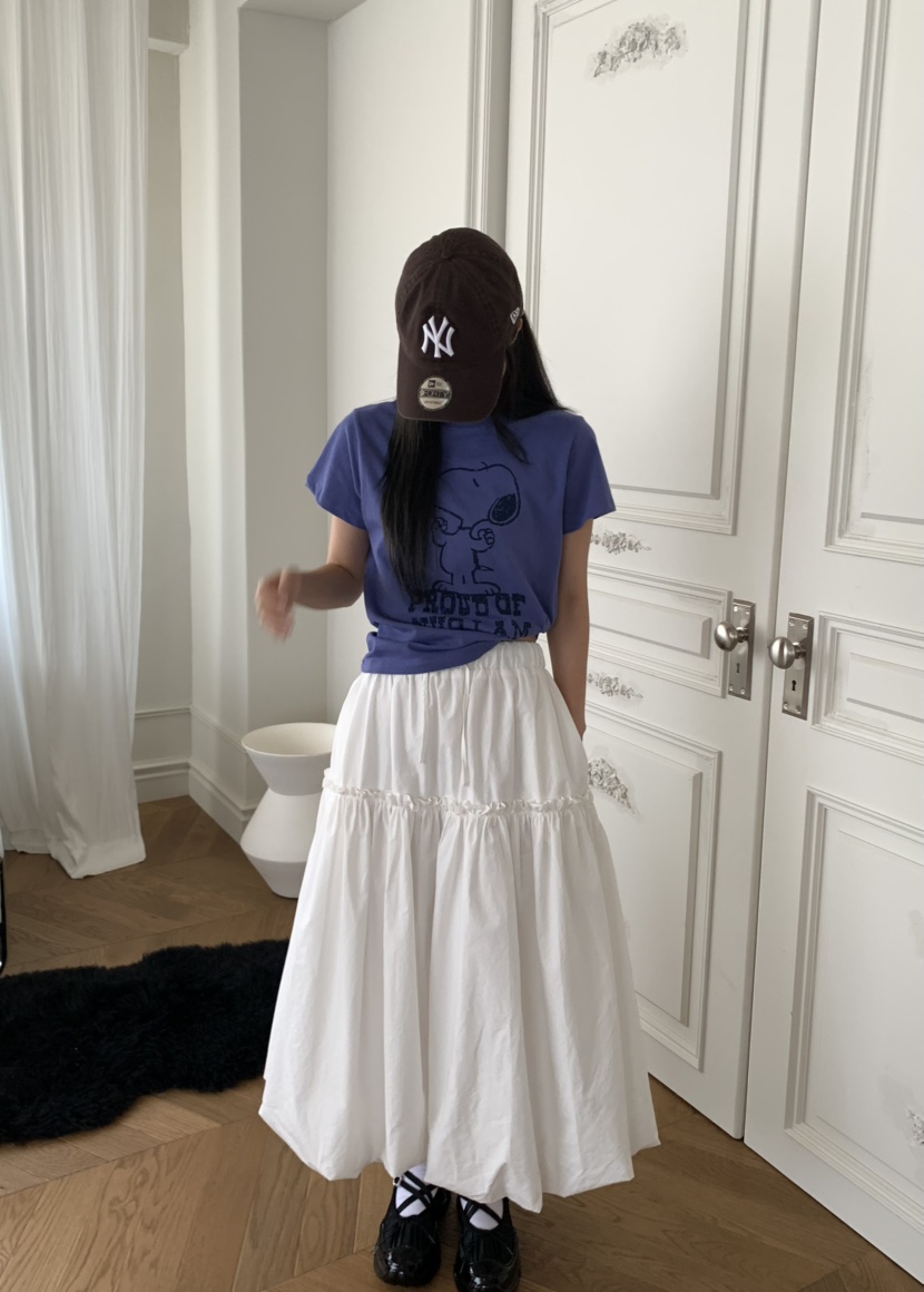 PEBBLE東大門㊣直郵女士新品職業真品熱賣休閑時尚25秋冬長裙PEBBLE/LAYER長裙