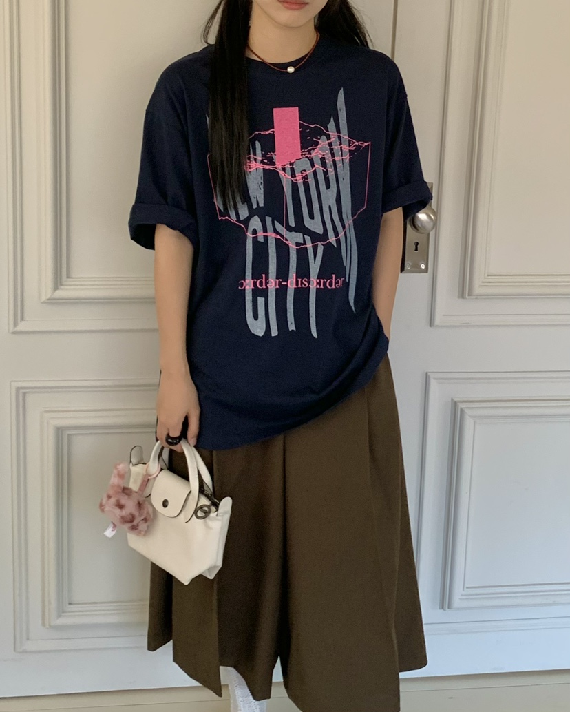 PEBBLE東大門㊣代購女士新款25秋冬真品職業推薦時尚熱賣T恤PEBBLE/LAYERT恤