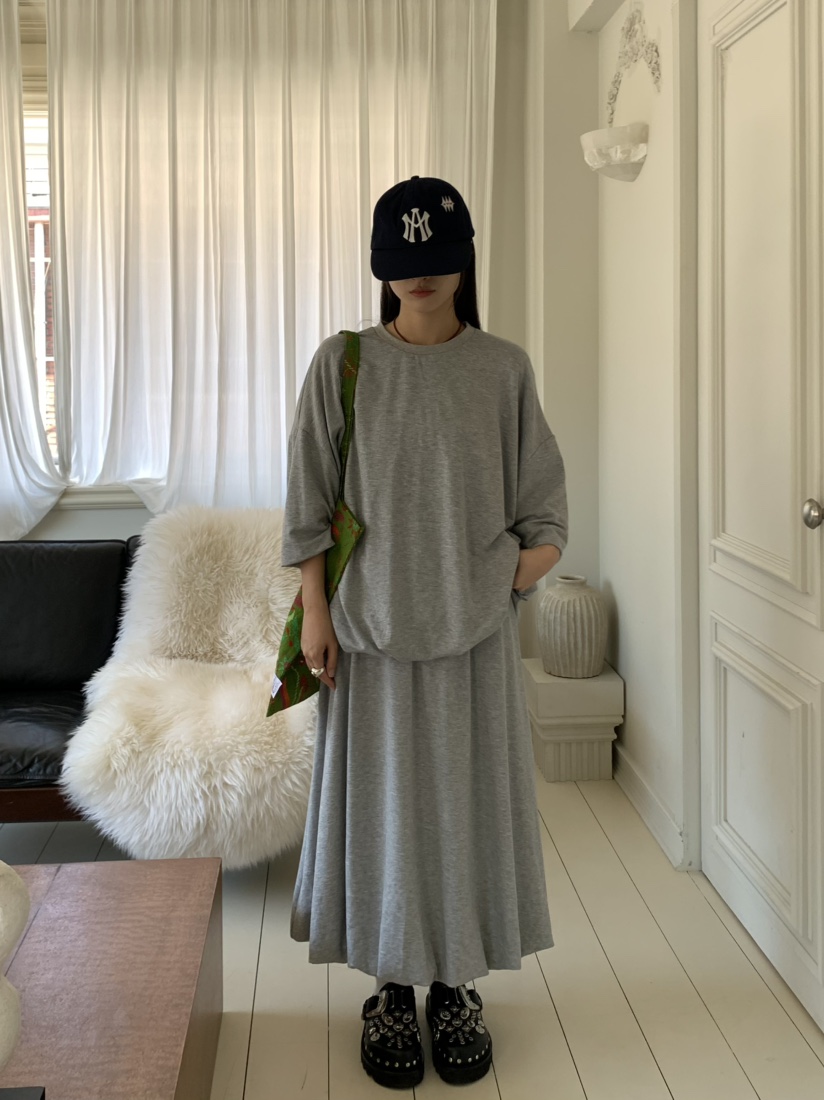 PEBBLE東大門㊣代購女士新品休閑推薦真品時尚熱賣25秋冬長裙PEBBLE/LAYER長裙