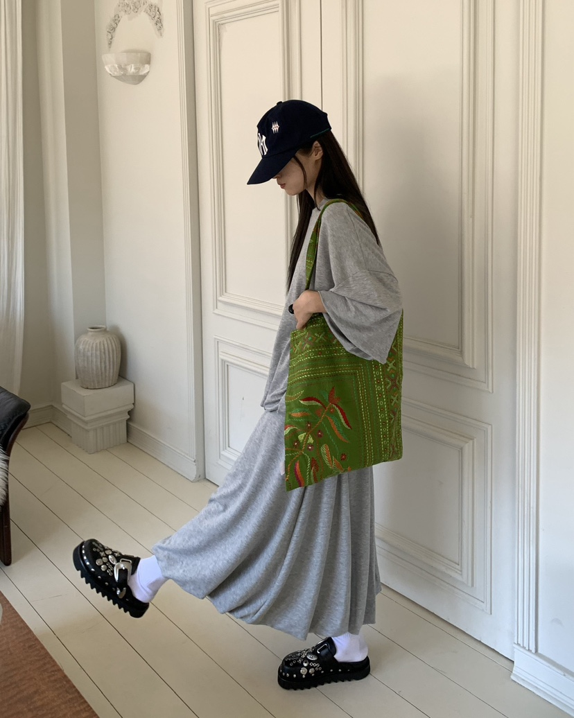 PEBBLE東大門㊣代購女士新品休閑推薦真品時尚熱賣25秋冬長裙PEBBLE/LAYER長裙