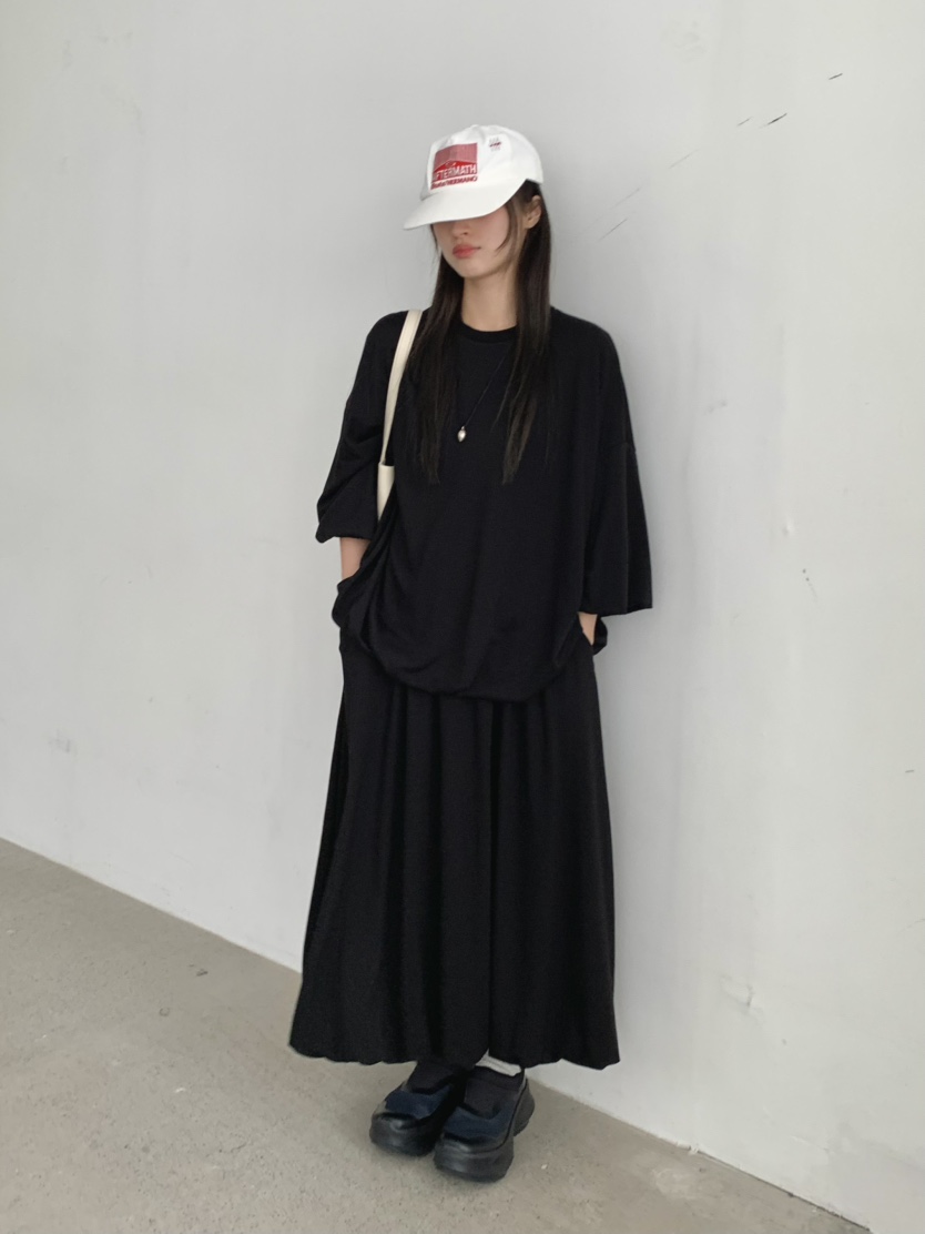 PEBBLE東大門㊣代購女士新品休閑推薦真品時尚熱賣25秋冬長裙PEBBLE/LAYER長裙