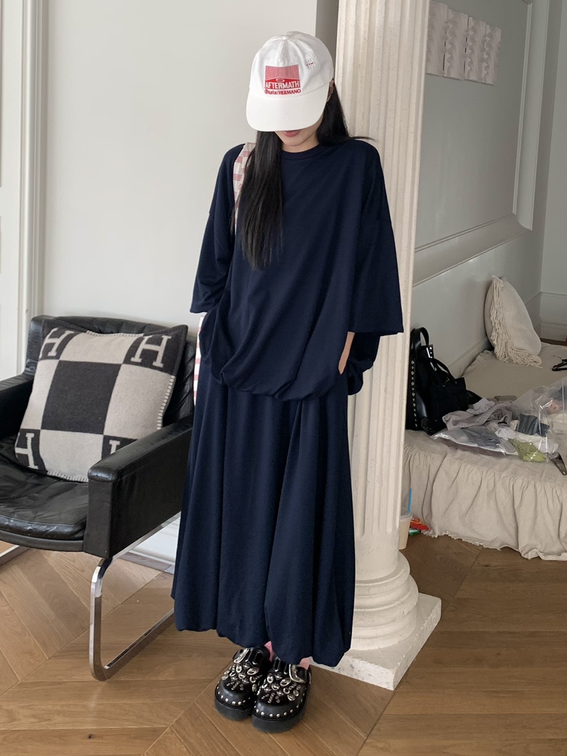 PEBBLE東大門㊣代購女士新品休閑推薦真品時尚熱賣25秋冬長裙PEBBLE/LAYER長裙