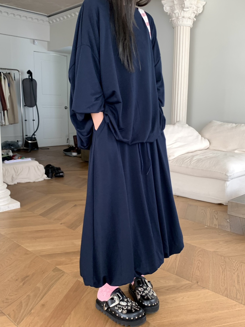 PEBBLE東大門㊣代購女士新品休閑推薦真品時尚熱賣25秋冬長裙PEBBLE/LAYER長裙