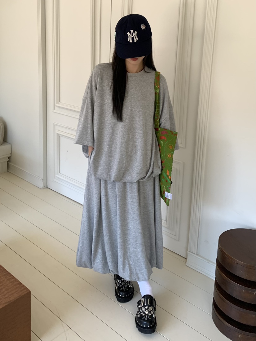 PEBBLE東大門㊣代購女士新品休閑推薦真品時尚熱賣25秋冬長裙PEBBLE/LAYER長裙
