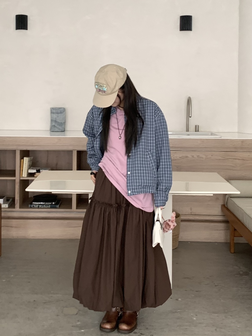 PEBBLE韓國代購㊣女裝新款時尚真品人氣職業25秋冬推薦長袖T恤PEBBLE/LAYER長袖T恤