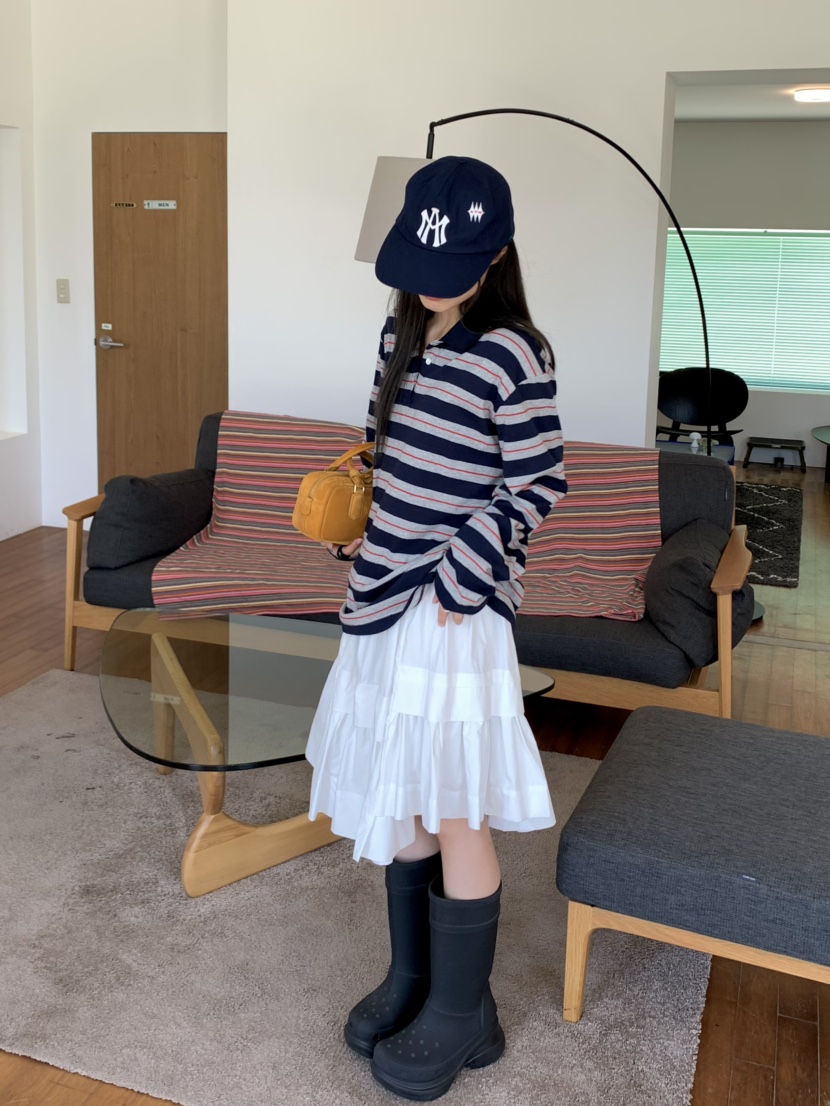 PEBBLE東大門㊣直郵女士新款推薦25秋冬真品熱賣時尚長袖T恤PEBBLE/LAYER長袖T恤