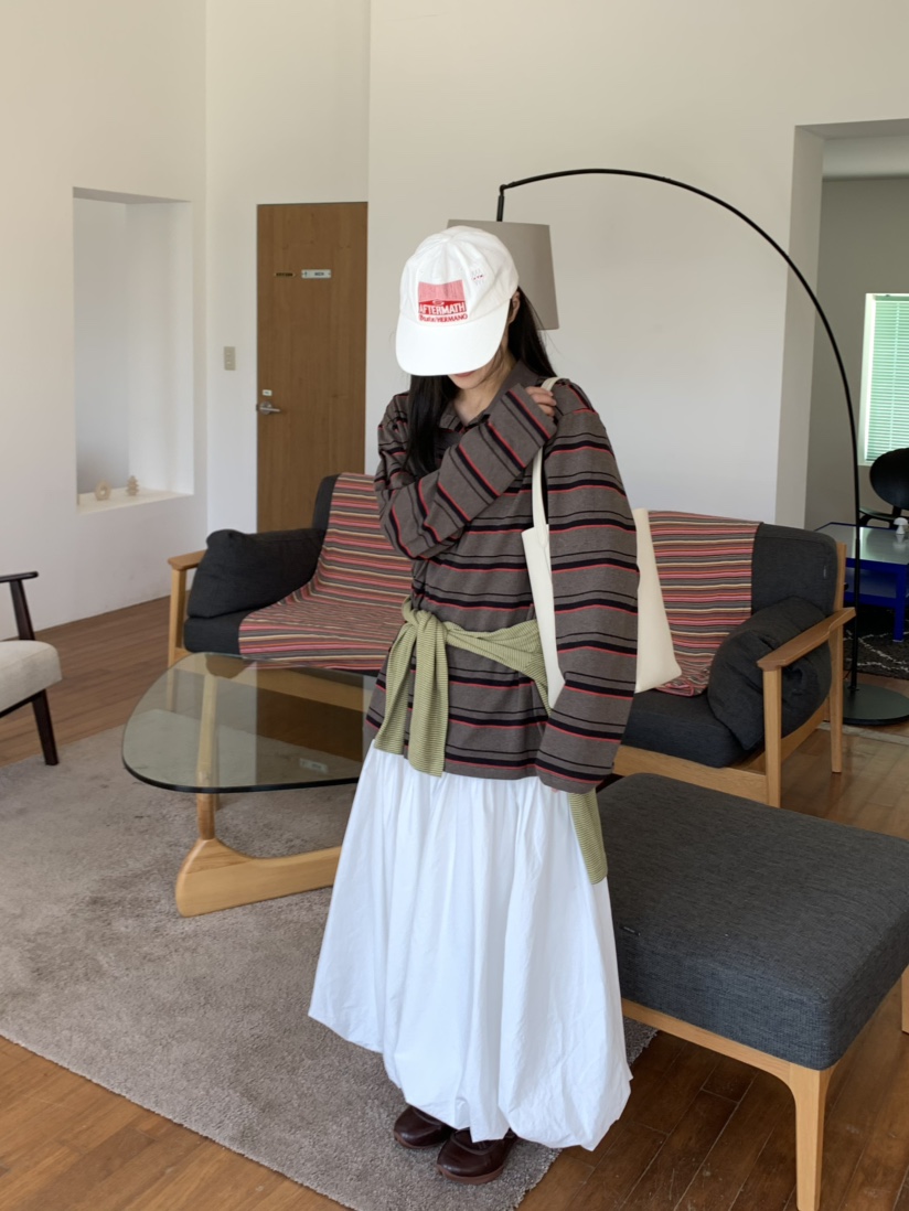 PEBBLE東大門㊣直郵女士新款推薦25秋冬真品熱賣時尚長袖T恤PEBBLE/LAYER長袖T恤