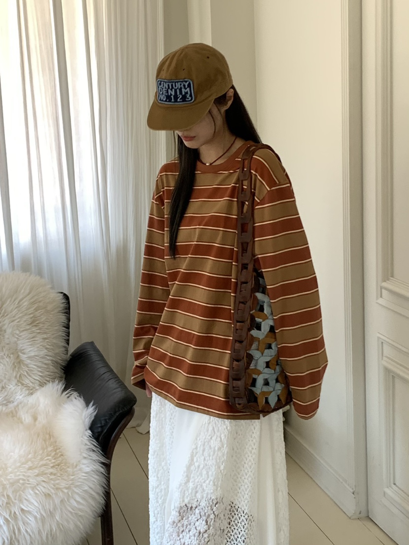 PEBBLE東大門㊣實拍女士新款休閑真品人氣推薦職業時尚長袖T恤PEBBLE/LAYER長袖T恤