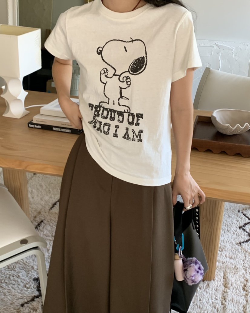PEBBLE東大門㊣直郵女士新品熱賣25秋冬真品休閑時尚職業T恤PEBBLE/LAYERT恤