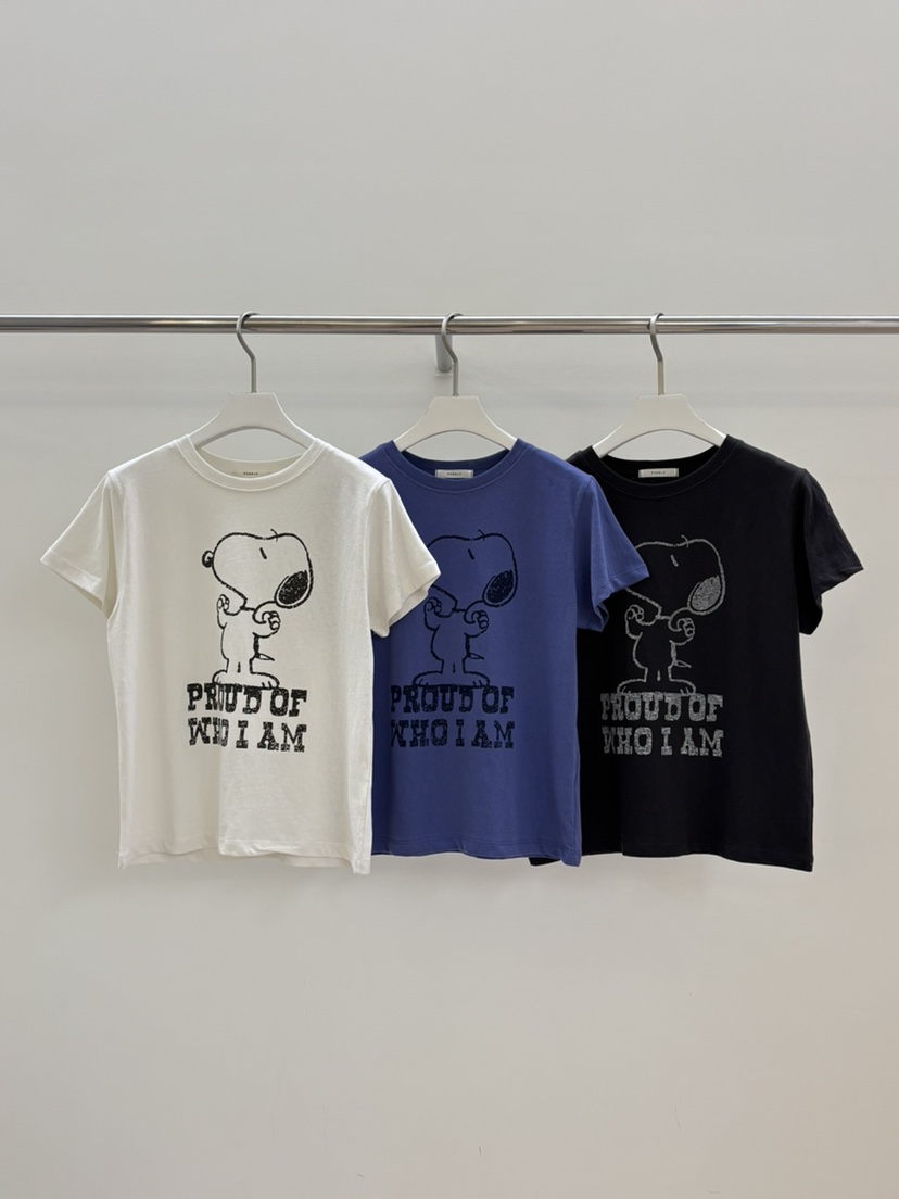 PEBBLE東大門㊣直郵女士新品熱賣25秋冬真品休閑時尚職業T恤PEBBLE/LAYERT恤